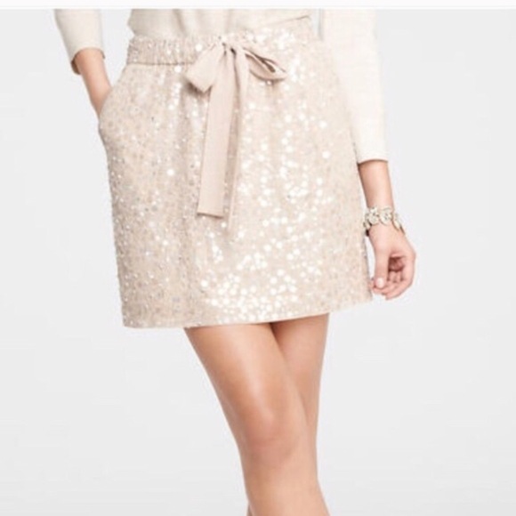ANN Taylor mixed sequin mini skirt - Picture 1 of 7